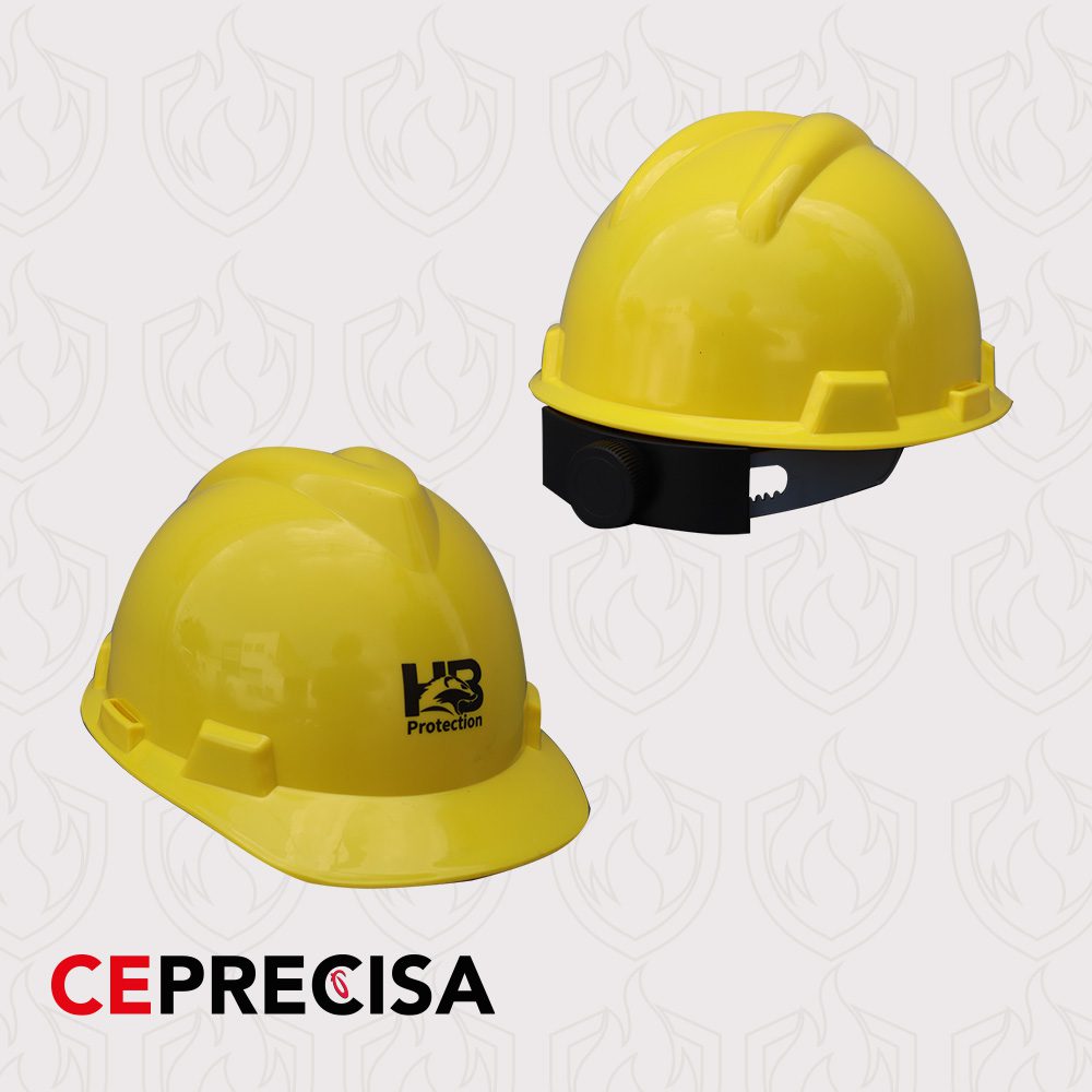 Casco con Matraca Amarillo HB