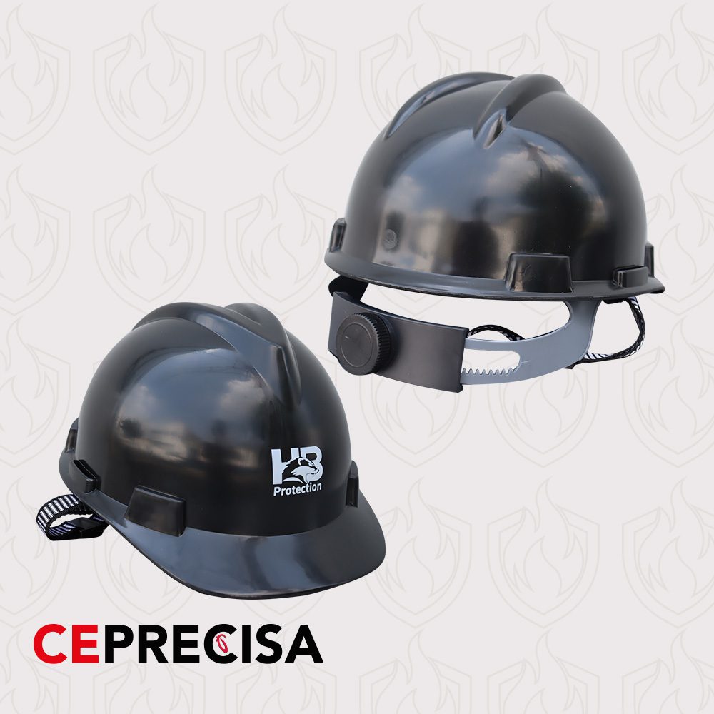 Casco con Matraca Negro HB