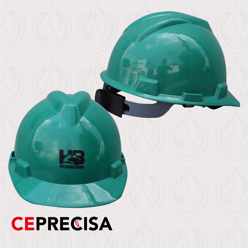 Casco con Matraca Verde HB