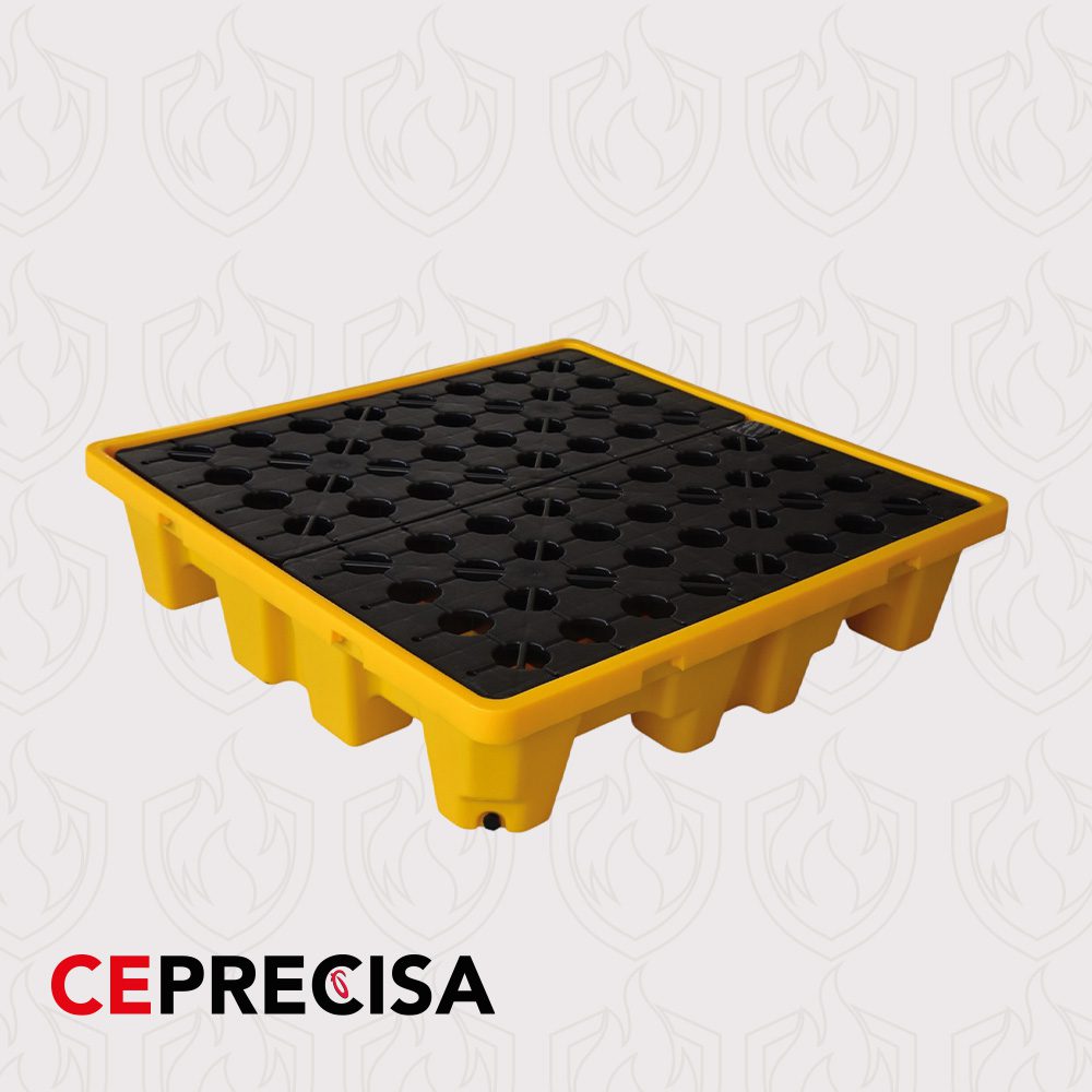 Tarima para Derrames 4 Tambos SPARTAN