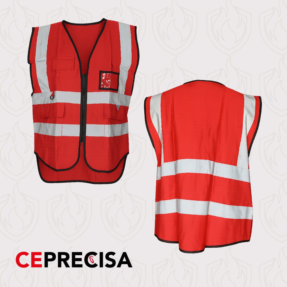 Chaleco de seguridad Reflector Rojo