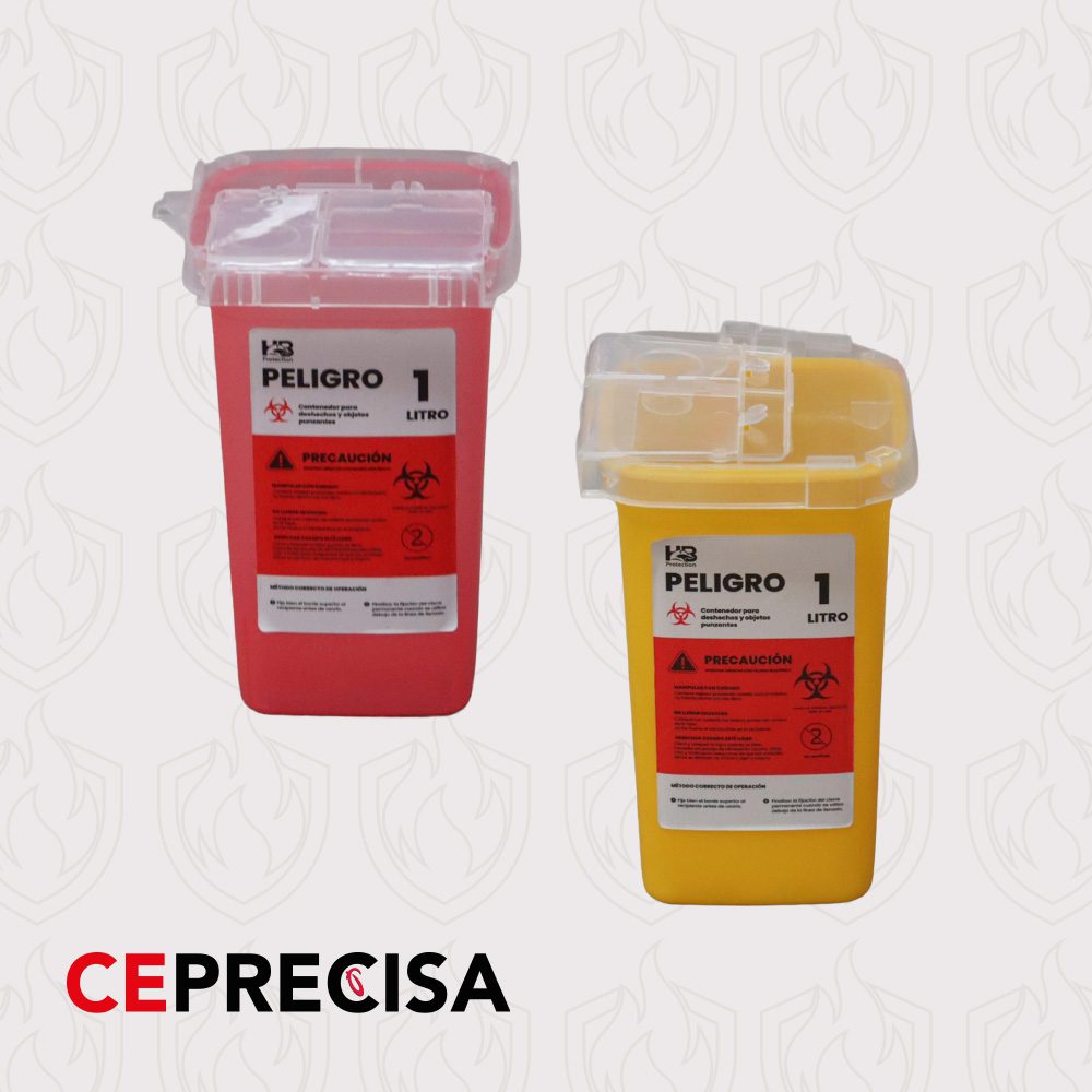 Contenedor para Desechos y objetos punzantes