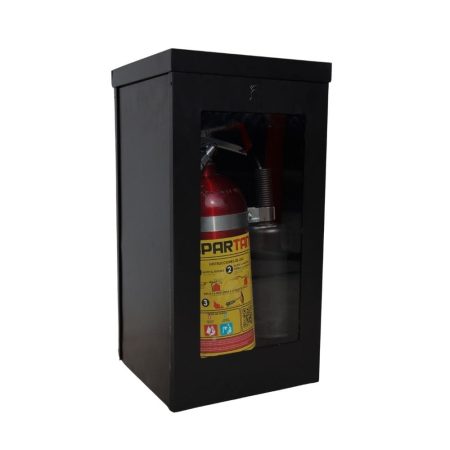 PORTAEXTINTOR NEGRO 10 LBS SPARTAN SIN ENSAMBLAR