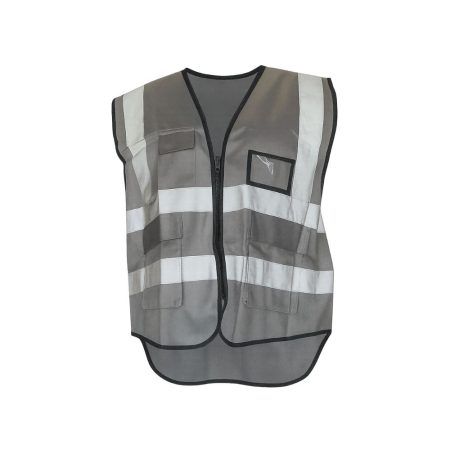 CHALECO DE MALLA CON CINTAS REFLEJANTES HB "GRIS" SP