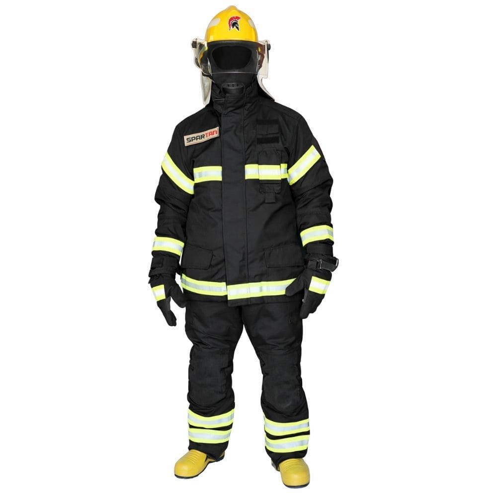 EQUIPO BOMBERO COMPLETO CERTIFI EUROPEA NEGRO SPARTAN T/L