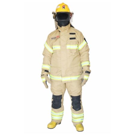 EQUIPO BOMBERO COMPLETO CERTIFI EUROPEA CAQUI SPARTAN T/XL