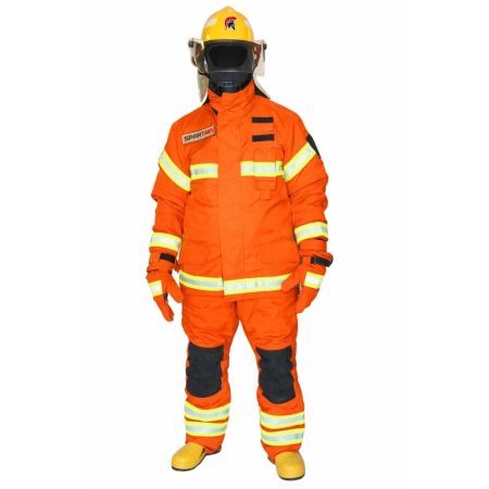 EQUIPO BOMBERO COMPLETO CERTIFI EUROPEA NARANJA SPARTAN T/XL